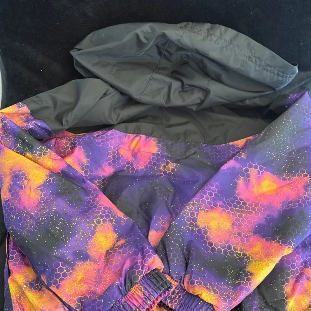 Nike Kids Purple, Pink & Orange Hooded Windbreaker Jacket 3T